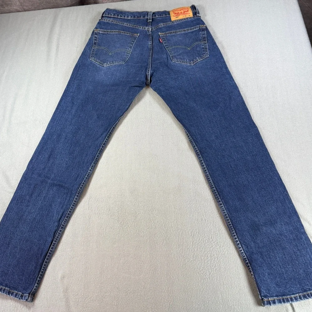 Levis 505 Regular Fit Straight Leg Jeans Mens 30x32 Blue Denim Pants